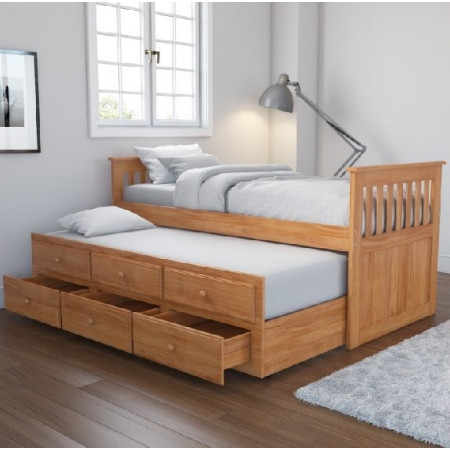 092 Honey : Giường 2 Tầng Kéo - 1m / 1m